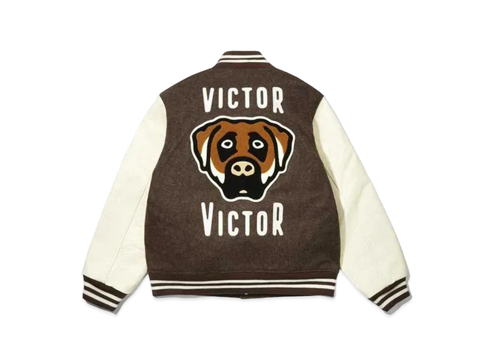 VICTOR VICTOR VARSITY JACKET "Brown"