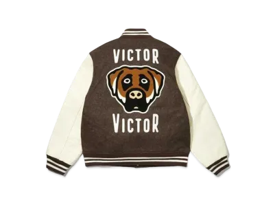 VICTOR VICTOR VARSITY JACKET "Brown"