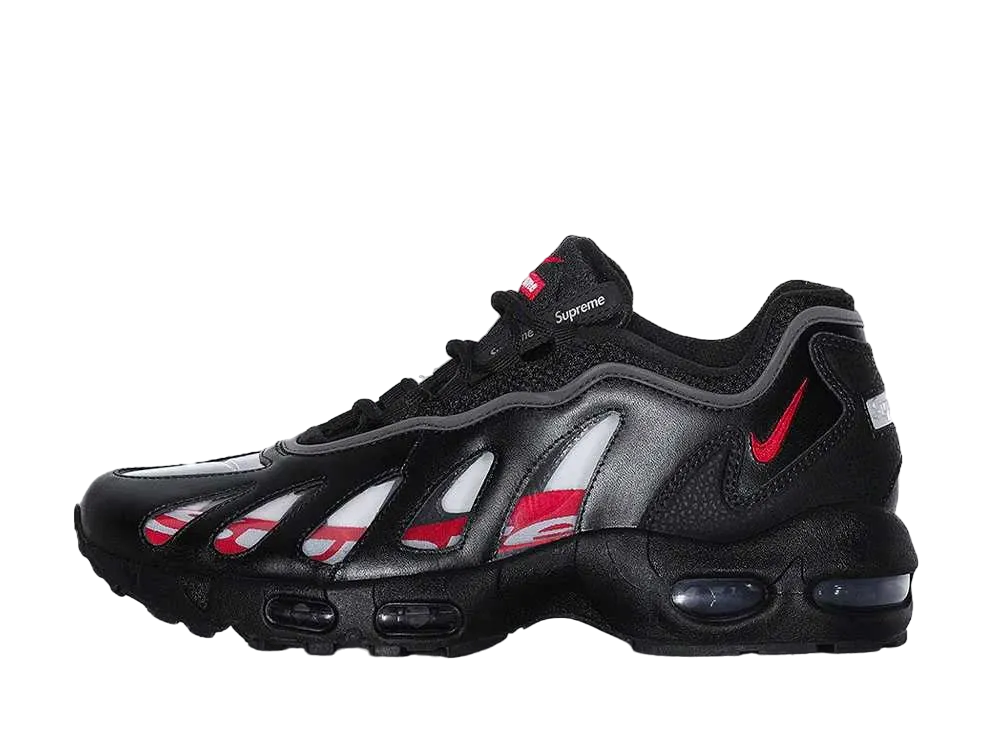 Supreme × Nike Air Max 96 "Black/Speed Red/Clear"