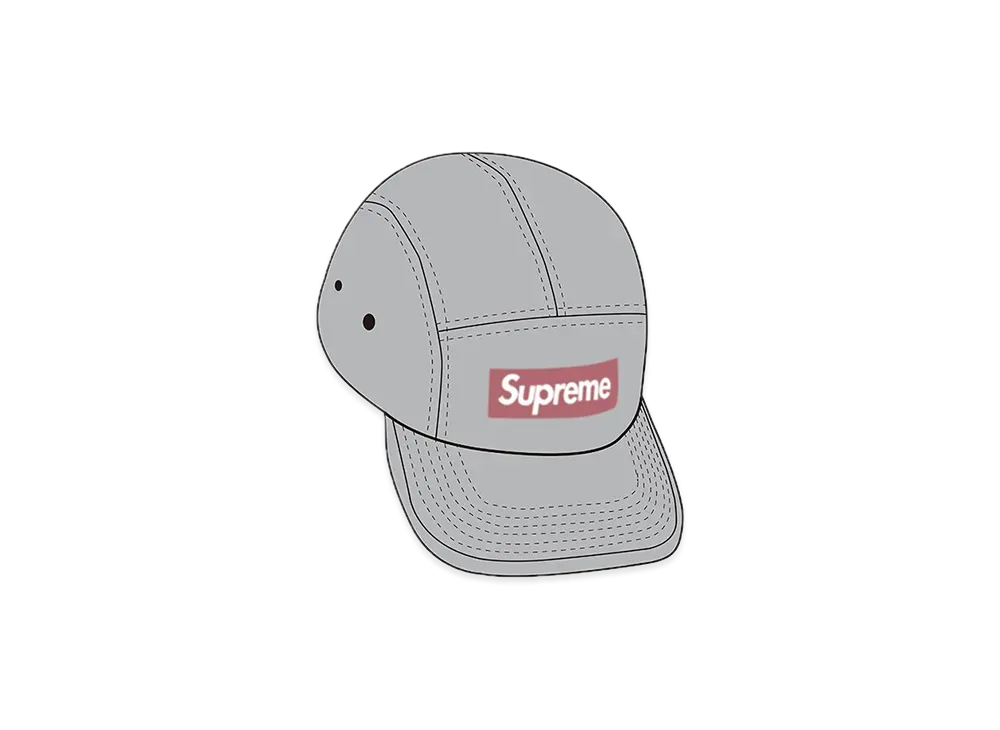 Supreme Reversed Label Camp Cap "Grey"