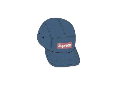 Supreme Reversed Label Camp Cap "Navy"