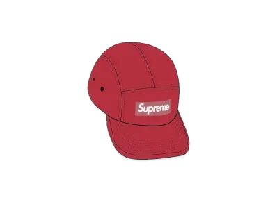 Supreme Reversed Label Camp Cap "Red"