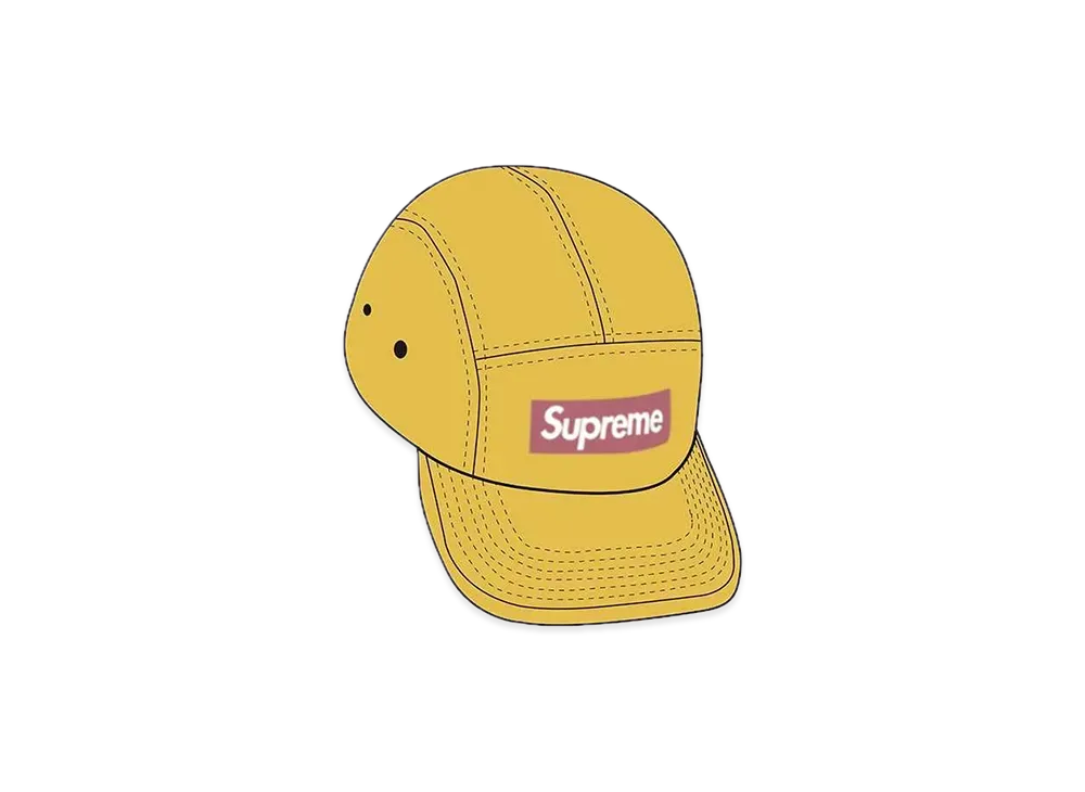 Supreme Reversed Label Camp Cap "Yellow"