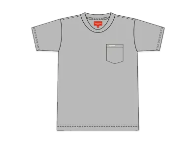 Supreme S/S Pocket Tee "Grey"(21SS)