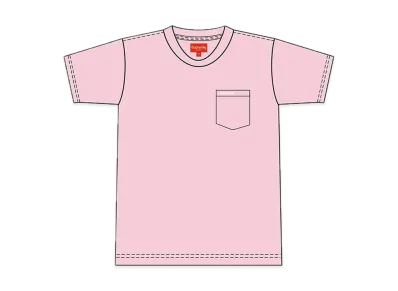 Supreme S/S Pocket Tee "Pink"(21SS)