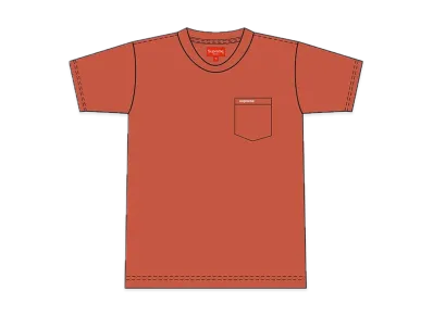 Supreme S/S Pocket Tee "Rust"(21SS)