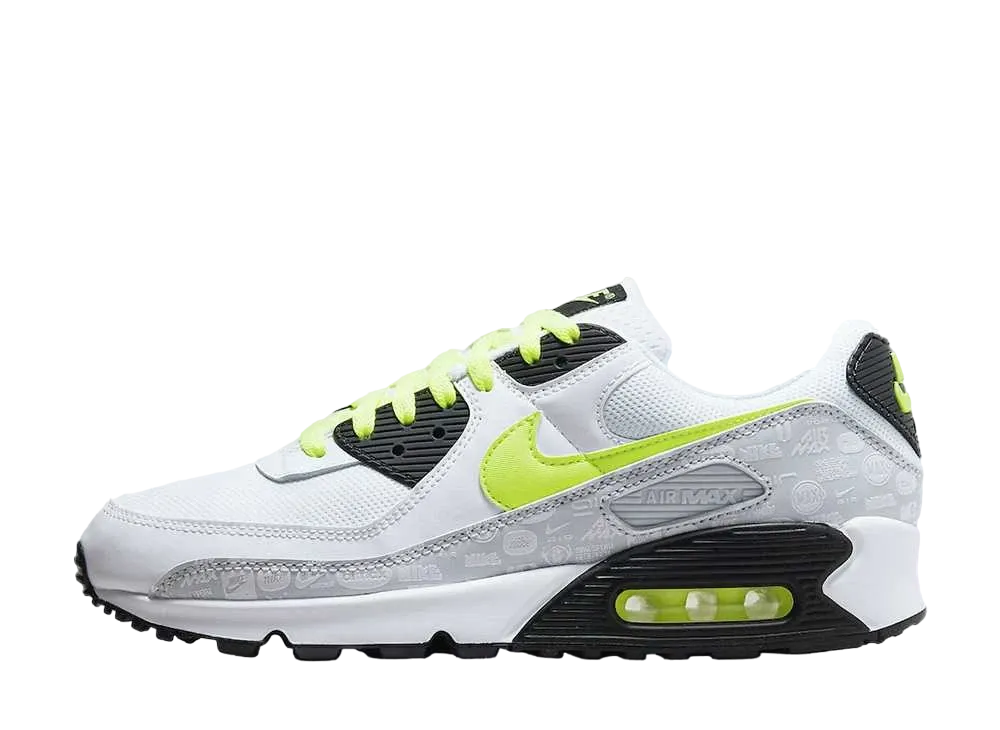 NIKE AIR MAX 90 COVERED IN CLASSIC RETRO LOGOS