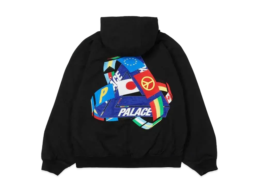 PALACE Tri-Flag Hooded Jacket "Black"