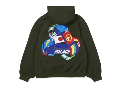 PALACE Tri-Flag Hooded Jacket "Olive"