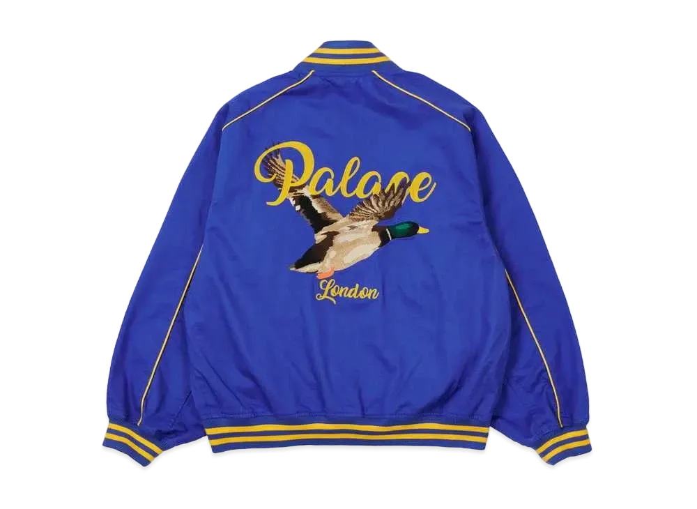 PALACE Chain Stitch Bomber Jacket "Blue"