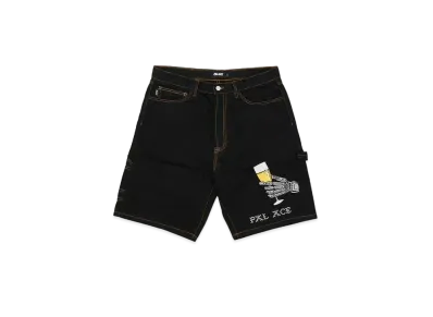 PALACE Hippy Salute Denim Shorts "Black"
