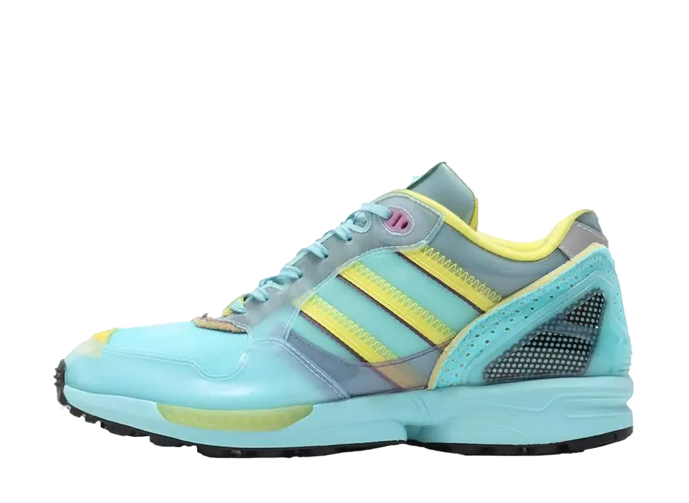 アディダス ZX6000 インサイドアウト "クリアアクア/ショックイエロー"