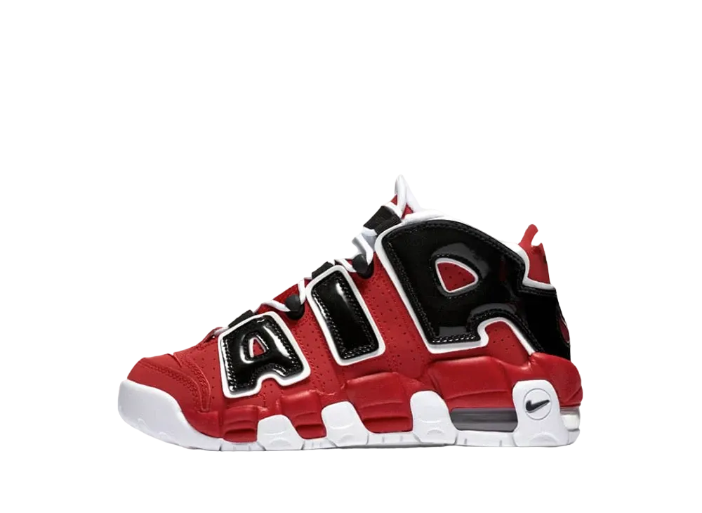 NIKE GS AIR MORE UPTEMPO ’96 "BLACK AND VARSITY RED"(2021)