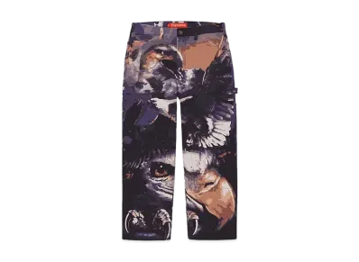 Supreme Eagle Double Knee Denim Painter Pant "Pink"