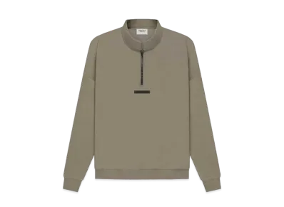 FEAR OF GOD ESSENTIALS Mockneck Half Zip "Taupe"