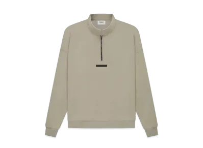 FEAR OF GOD ESSENTIALS Mockneck Half Zip "Moss"