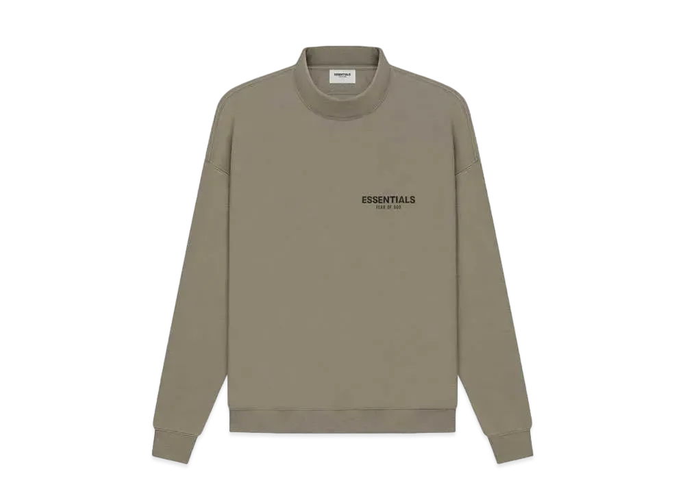 FEAR OF GOD ESSENTIALS Pull-Over Mockneck "Taupe"