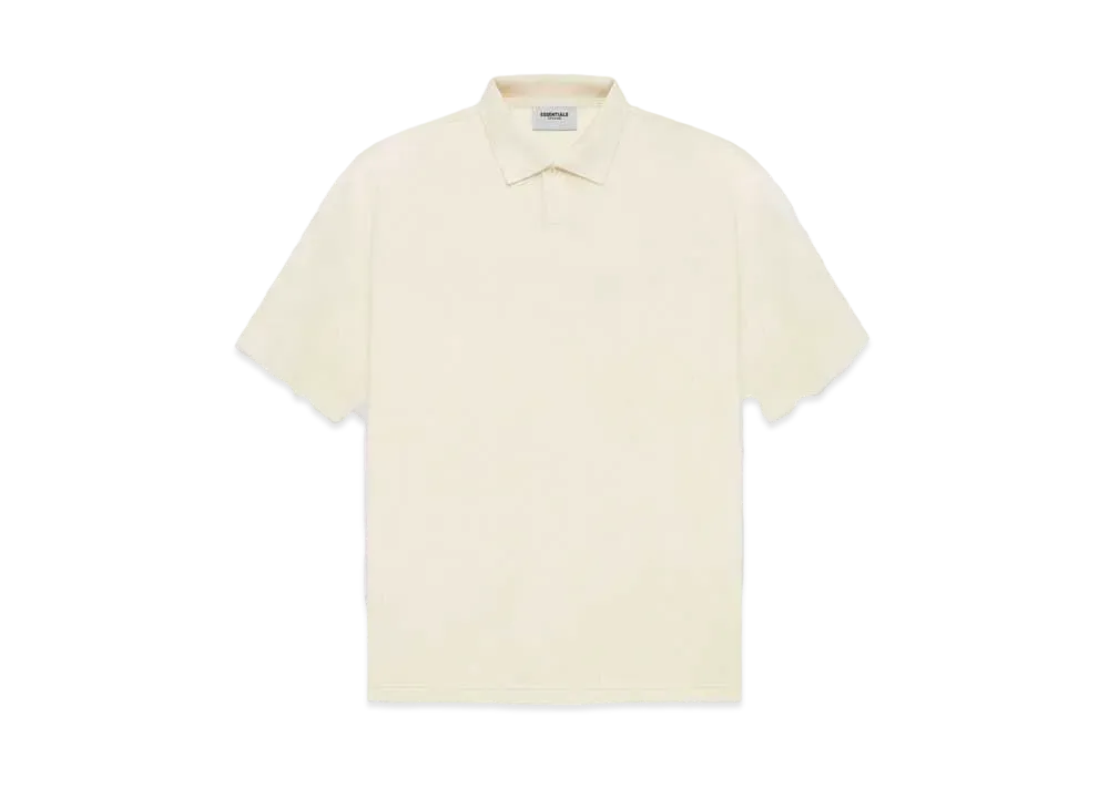 FEAR OF GOD ESSENTIALS Short Sleeve Polo "Butter cream"