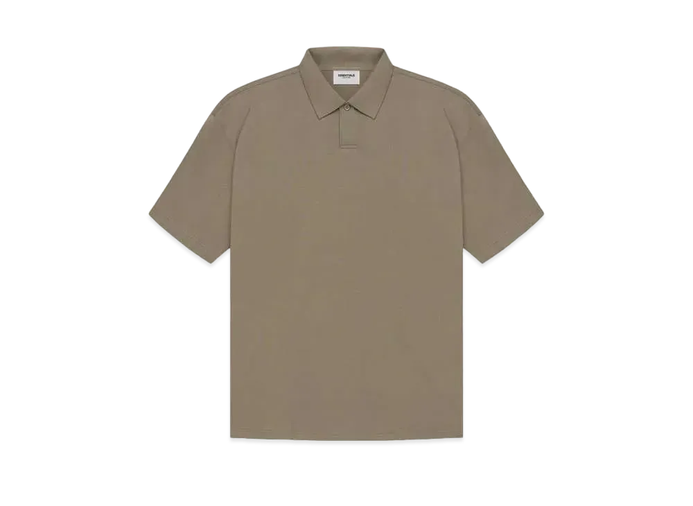 FEAR OF GOD ESSENTIALS Short Sleeve Polo "Taupe"