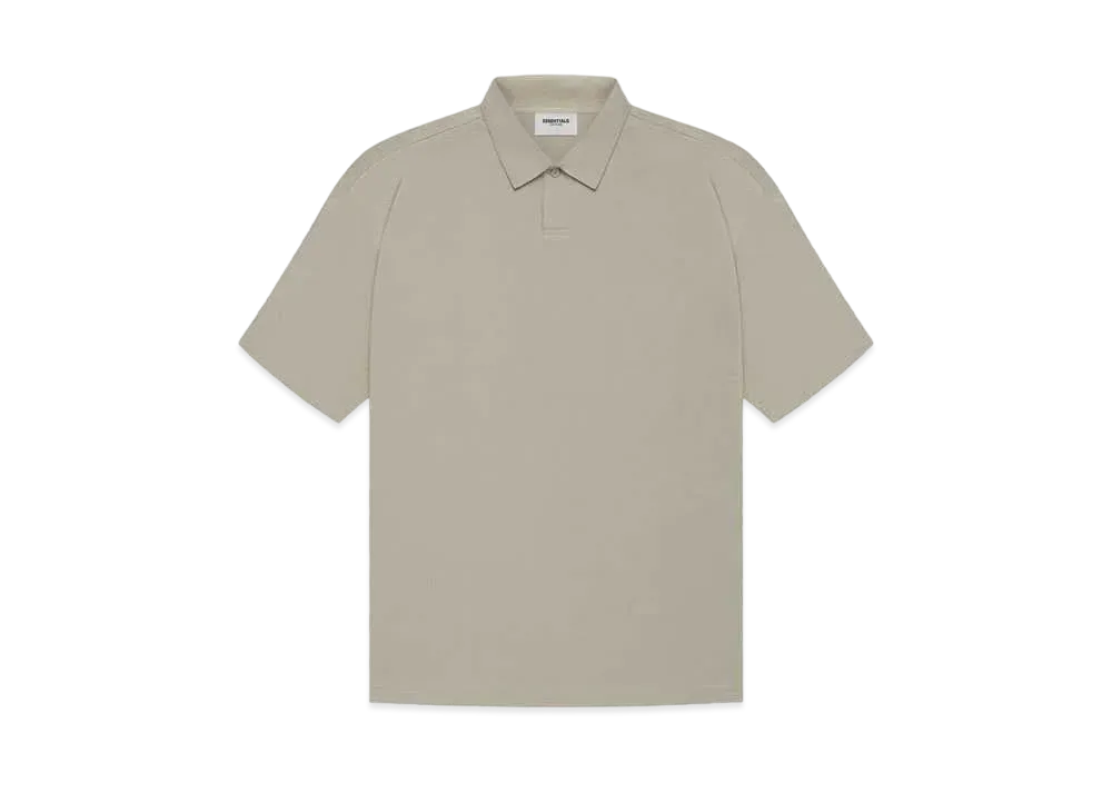 FEAR OF GOD ESSENTIALS Short Sleeve Polo "Moss"