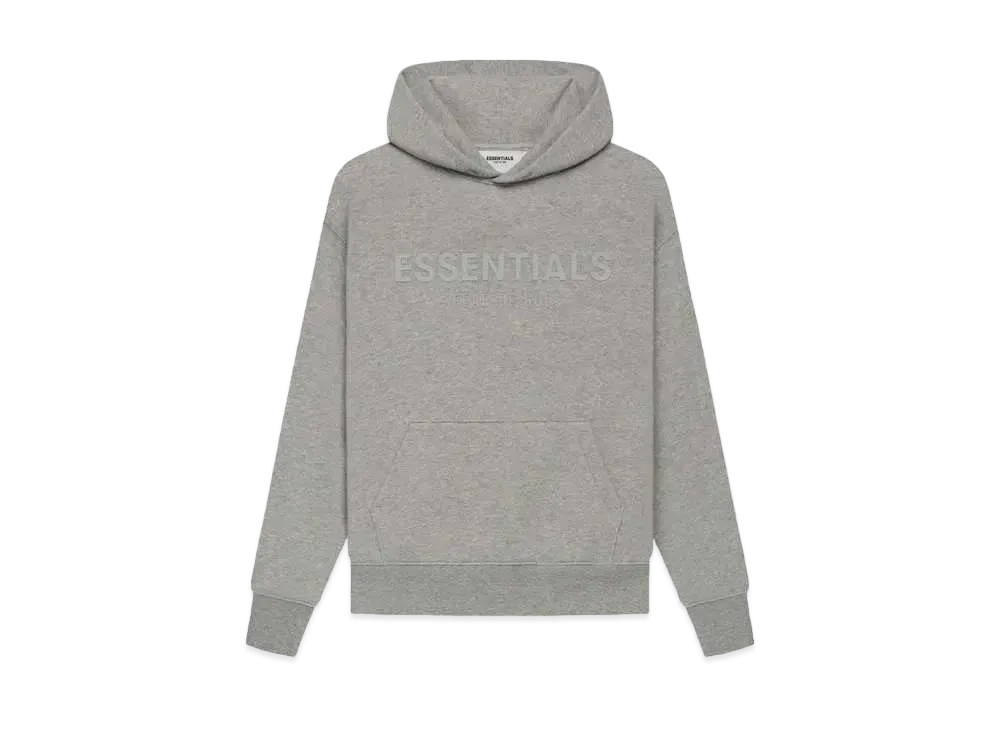 FEAR OF GOD ESSENTIALS Kids Pull-Over Hoodie "Dark Heather Oatmeal"