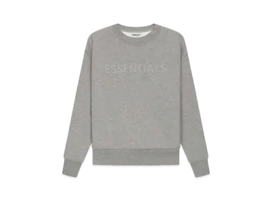 FEAR OF GOD ESSENTIALS Kids Pull-Over Crewneck "Dark Heather Oatmeal"