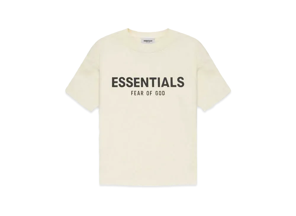 FEAR OF GOD ESSENTIALS Kids Short Sleeve Tee "Butter cream"