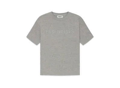 FEAR OF GOD ESSENTIALS Kids Short Sleeve Tee "Dark Heather Oatmeal"