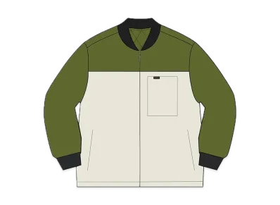 Supreme Reversible Tech Work Jacket "Green"