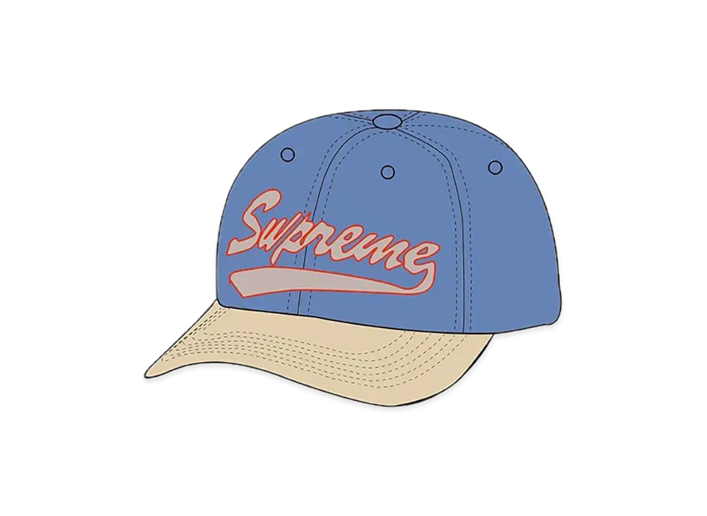 Supreme Leather Visor 6-Panel "Blue"
