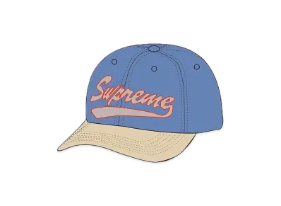 Supreme Leather Visor 6-Panel "Blue"
