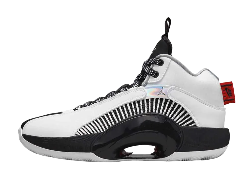 Nike GS Air Jordan 35 "White Metallic Silver Black"