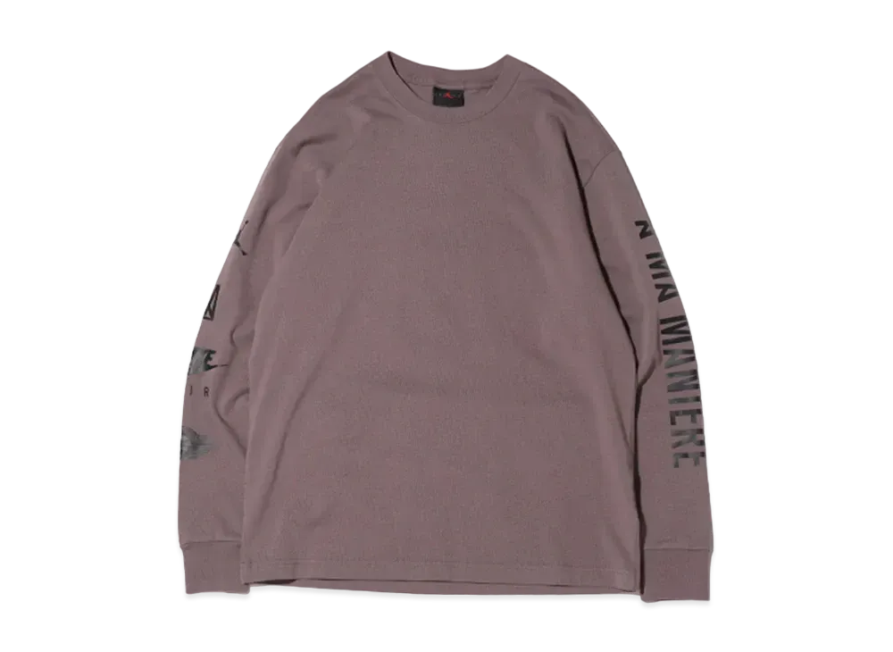 A MA MANIERE × JORDAN Long Tee "Violet Ore/Black"