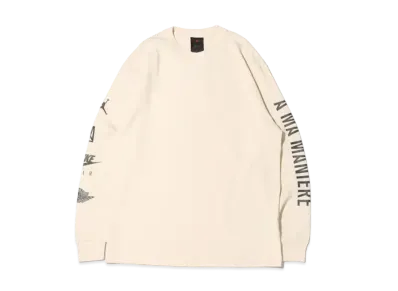 A MA MANIERE × JORDAN Long Tee "Light Cream/Black" CV3448-292 / CV3449-292