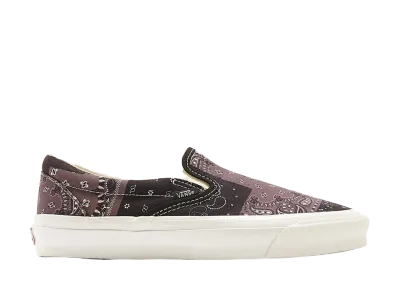 KITH × Vans Vault OG Classic Slip-On LX Bandana "Moonless Night"