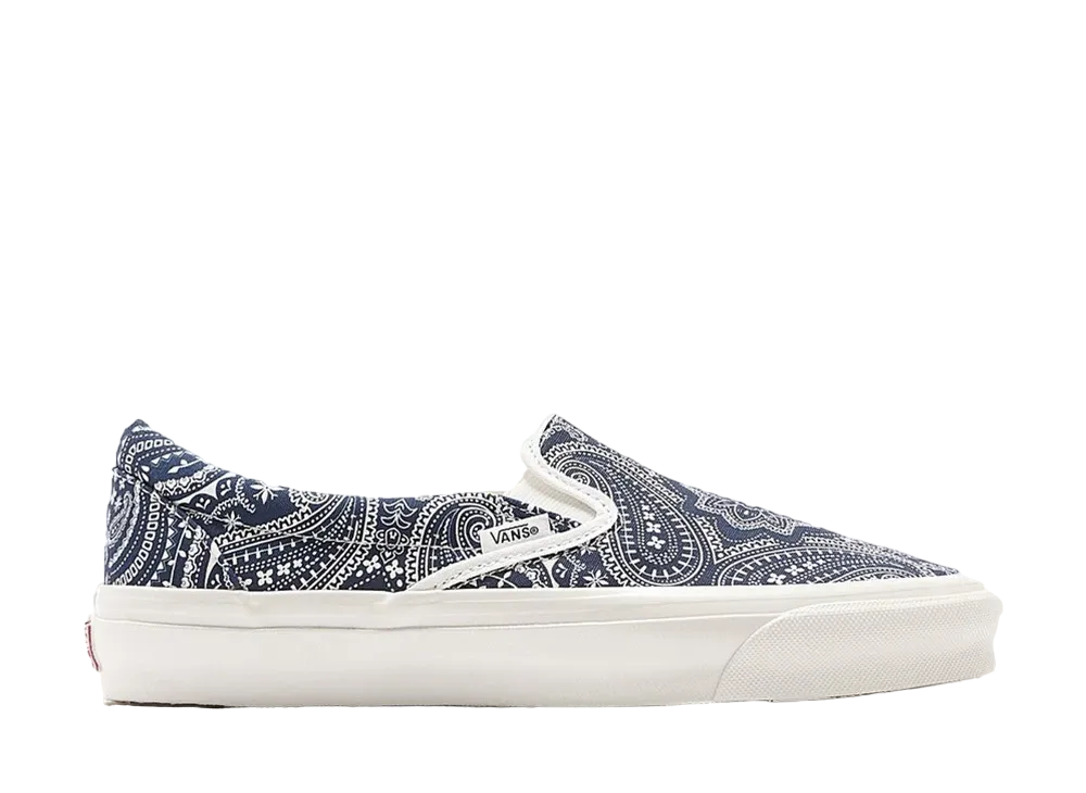 KITH × Vans Vault OG Classic Slip-On LX "Paisley/Gibralter Sea"