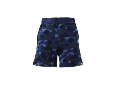 A BATHING APE COLOR CAMO SWEAT SHORTS "Navy"