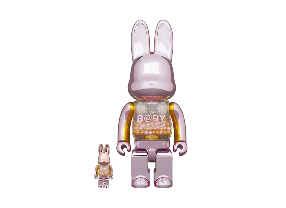 Bearbrick MY FIRST NY@BRICK B@BY 100% & 400% PINK GOLD #2