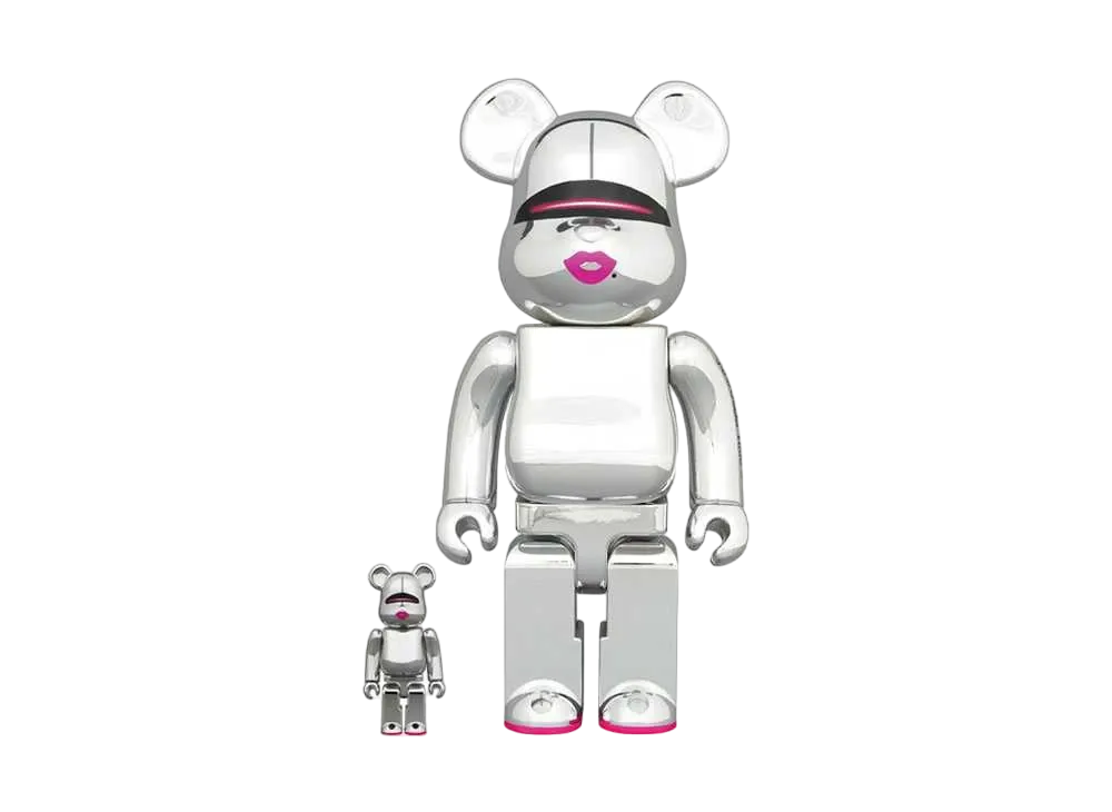 Bearbrick SORAYAMA x 2G SILVER Ver. 100% & 400%