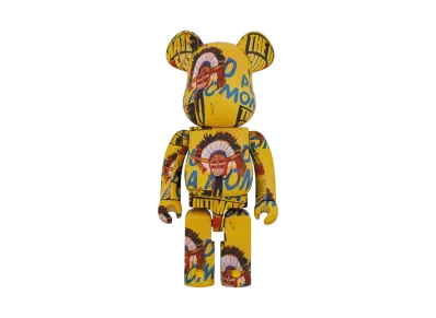 Bearbrick Andy Warhol × JEAN-MICHEL BASQUIAT #3 1000%