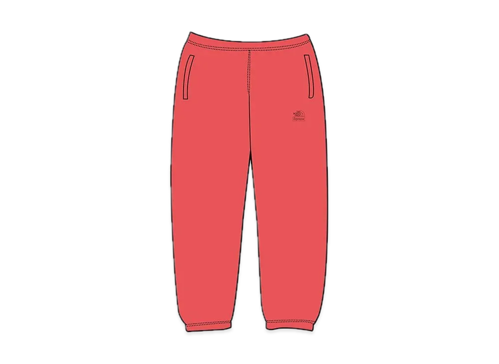 Supreme x The North Face Pigment Printed Sweatpant "Red"