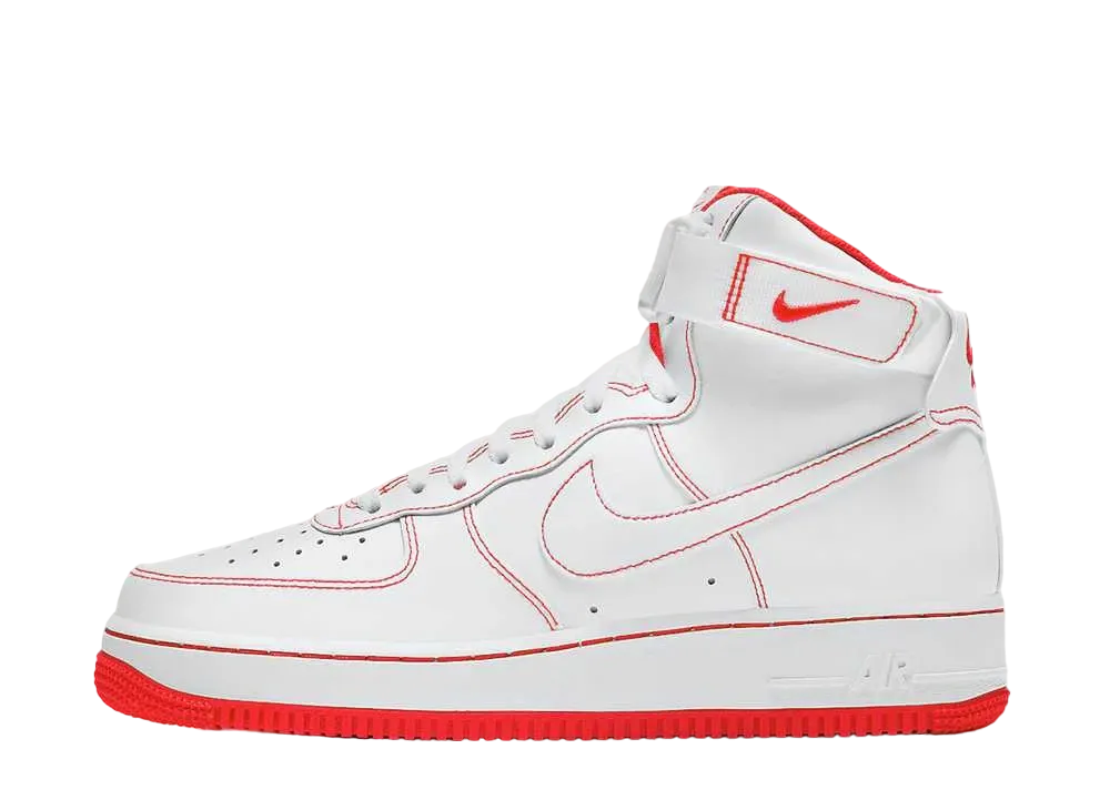 Nike Air Force 1 High '07 "White University Red"