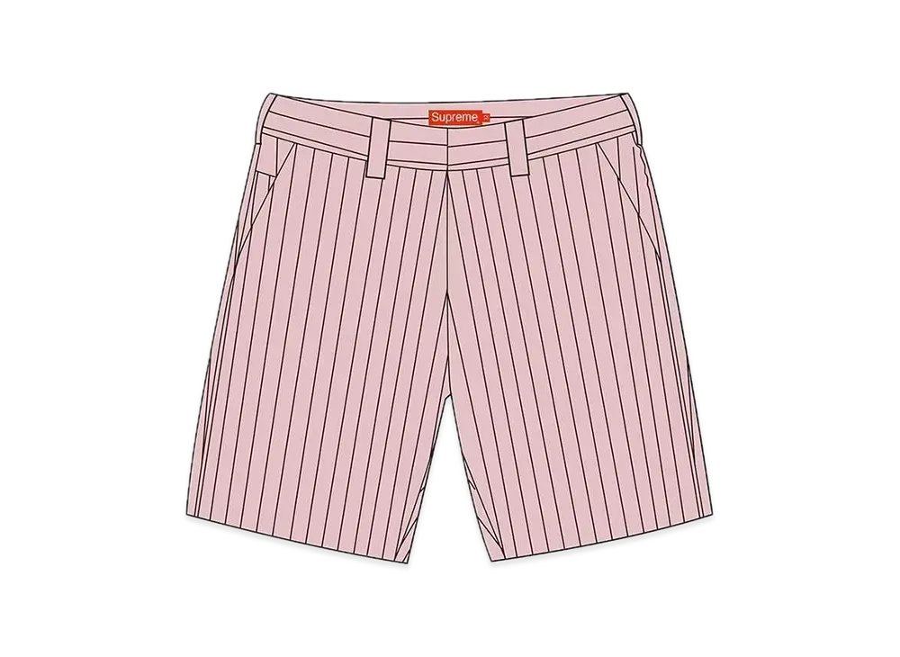Supreme Work Short "Pink Stripe"