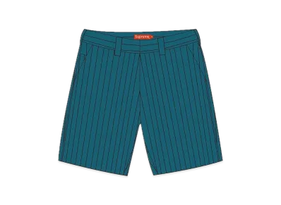 Supreme Work Short "Teal Stripe"