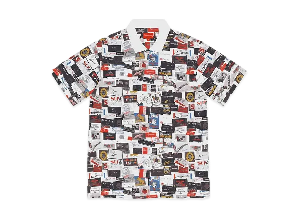 シュプリーム ラベル ポロ "ホワイト"