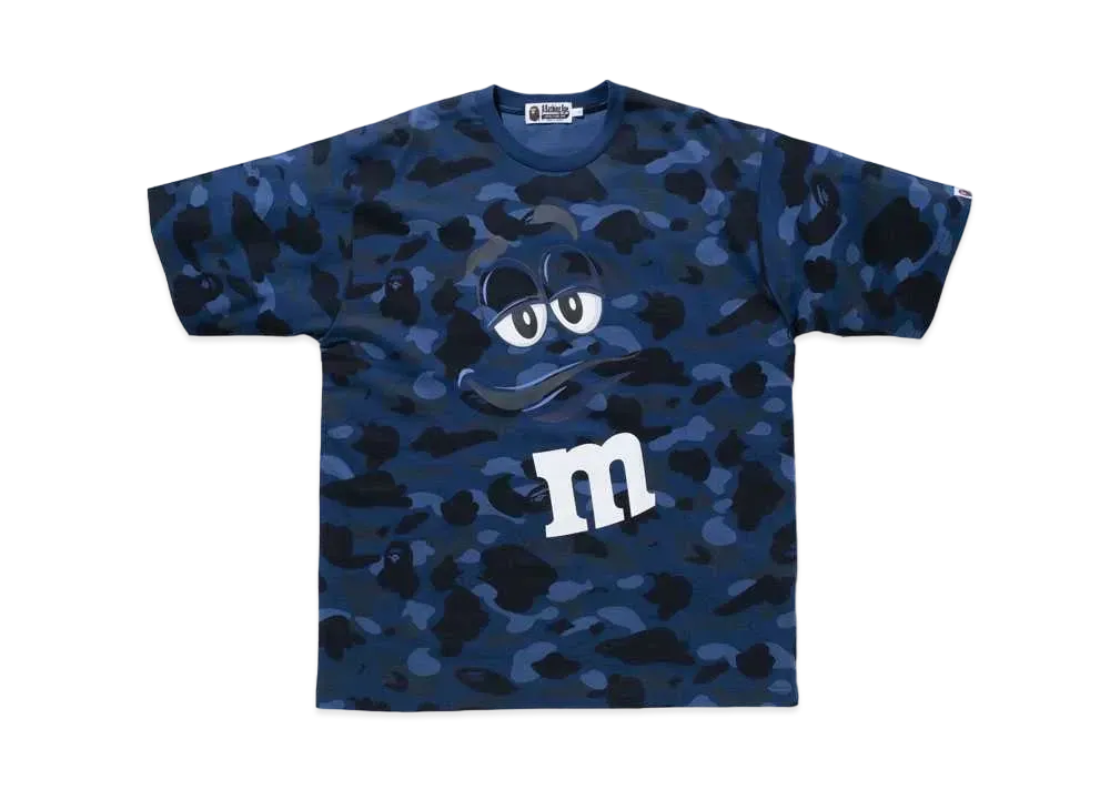 A BATHING APE / M&M’STM COLOR CAMO RELAXED TEE MENS "Blue"