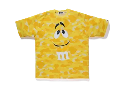 A BATHING APE / M&M’STM COLOR CAMO RELAXED TEE MENS "Yellow"