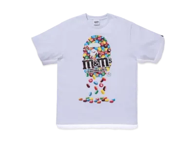 A BATHING APE / M&M’STM APE HEAD TEE MENS "White"