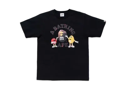 A BATHING APE / M&M’STM COLLEGE TEE MENS "Black"