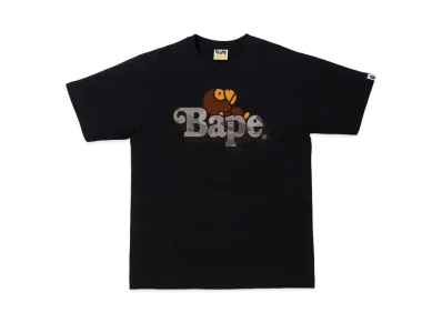 A BATHING APE COLOR CAMO MILO ON BAPE TEE "Black/Grey"